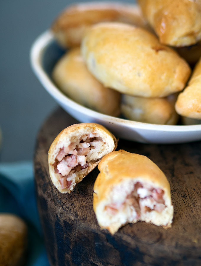 Piragi are traditional Latvian bacon buns. Made by my grandmother, myself and now my son. This recipe is a family tradition.