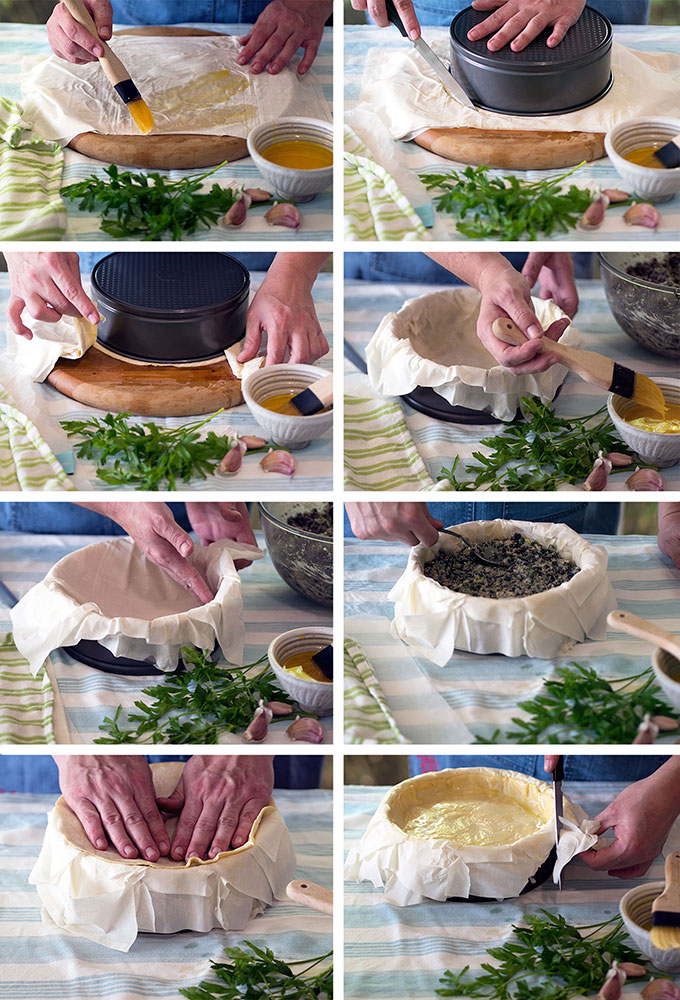 Greek Style Mushroom Filo Pie | www.bellyrumbles.com