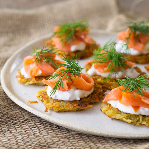 Smoked Trout & Potato Rosti Canapé