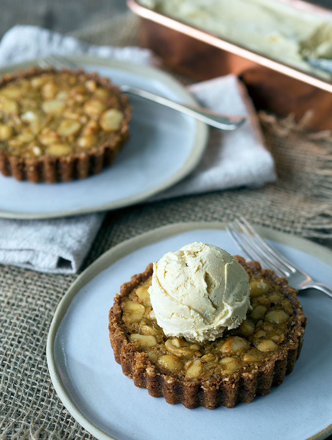 Macadamia Nut Tarts And Golden Syrup Ice Cream 0723