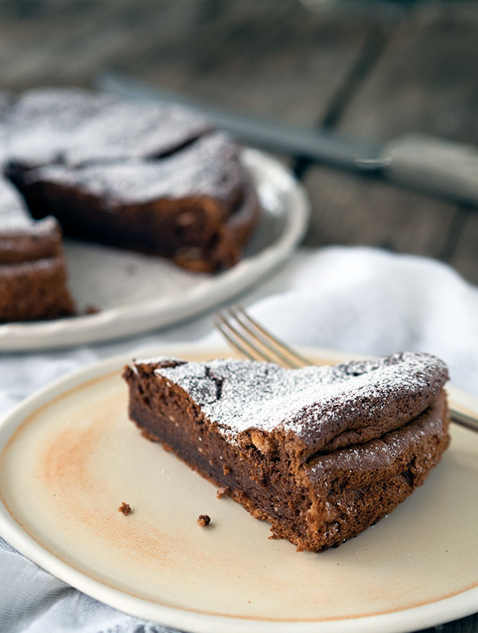 Eggless Nutella Chocolate Cake