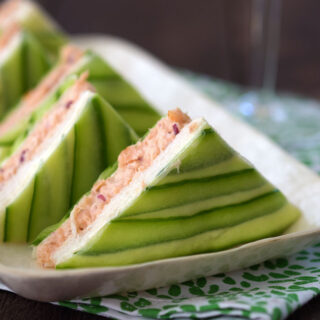 Chic Salmon and Cucumber Sandwiches