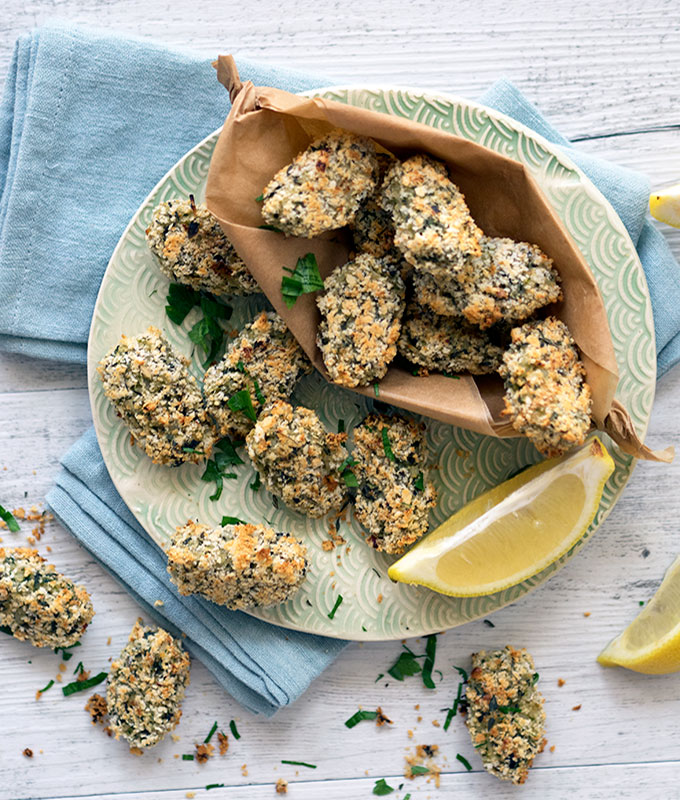 Healthy Oven Baked Zucchini & Mushroom Croquettes