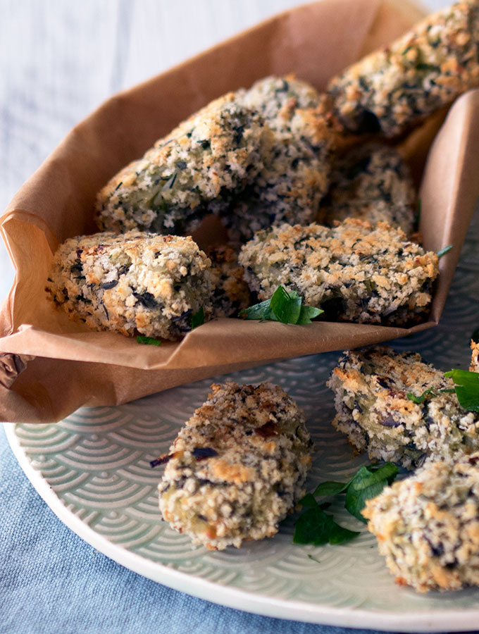 Healthy Oven Baked Zucchini Mushroom Croquettes