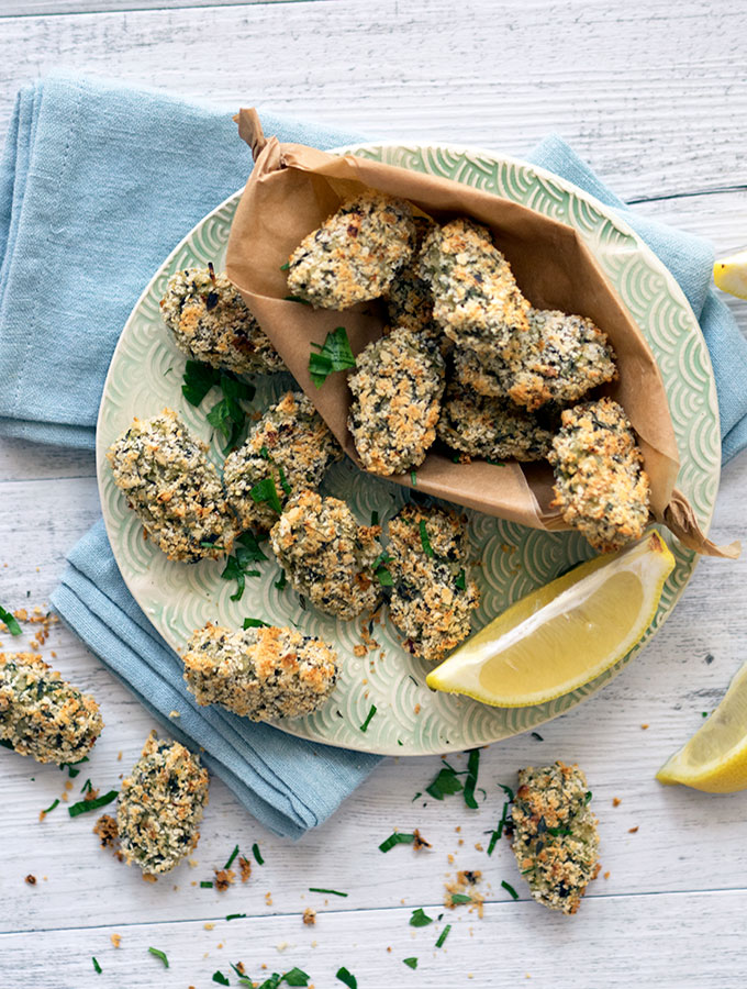 Healthy Oven Baked Zucchini Mushroom Croquettes