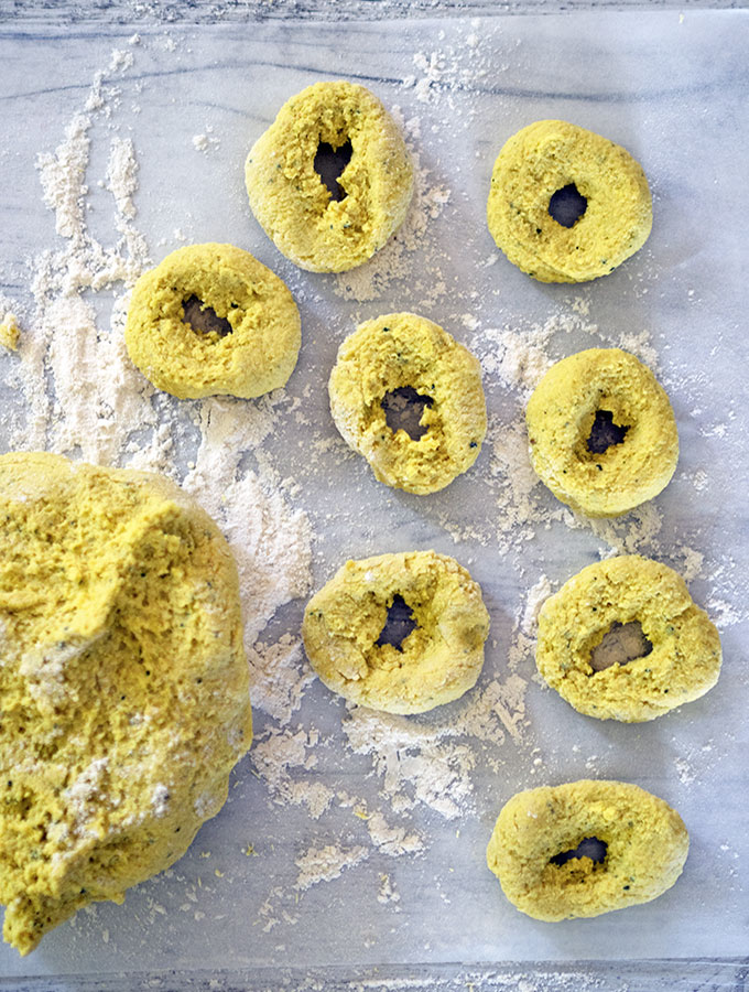 Indian Rice Doughnut with Freshly Grated Coconut Chutney