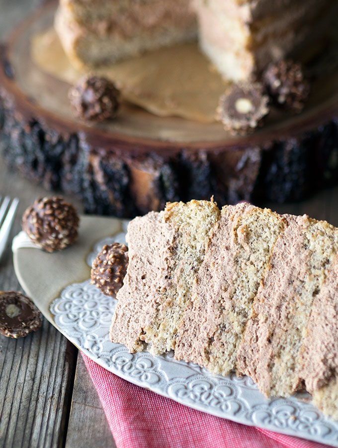 Hazelnut Sponge with Nutella Cream Cake ~ Relatively easy to make and quite impressive to serve up, plus you will fall in love with Nutella Cream