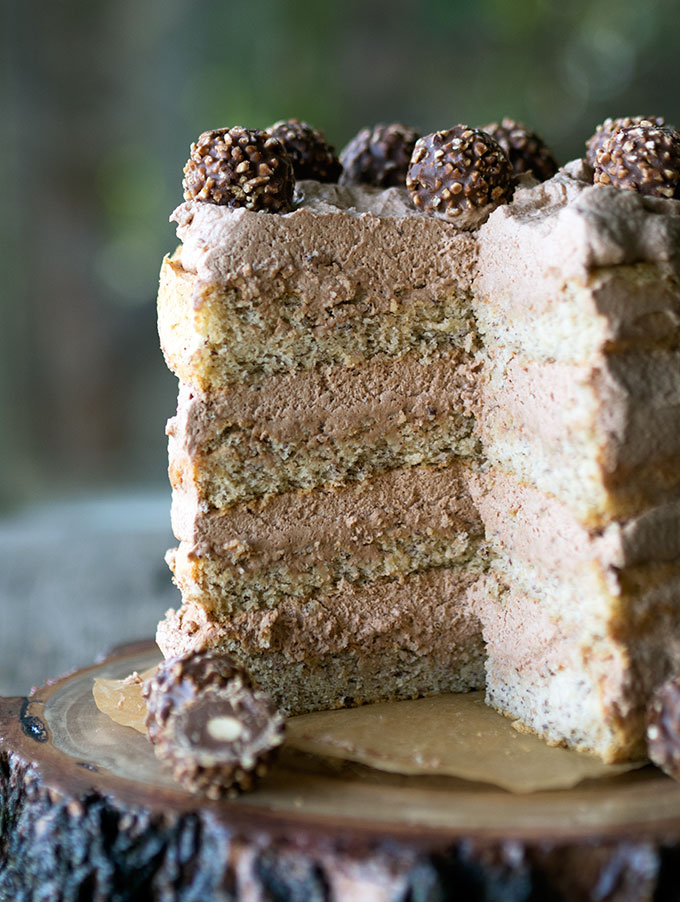 Hazelnut Sponge with Nutella Cream Cake ~ Relatively easy to make and quite impressive to serve up, plus you will fall in love with Nutella Cream