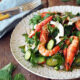 Easy Prawn, Coconut and Coriander Salad with zesty lime. Dinner will be on the table in no time.