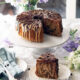 A simple but stunning coffee marble chiffon cake. The drizzle of dark chocolate over the coffee butter icing takes this chiffon cake to a new level.
