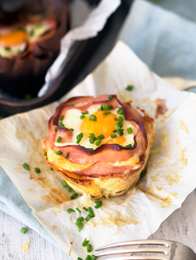 Potato and Ham Hash Brown Nests. Plus I show you the trick to easily removing liquid from grated potato
