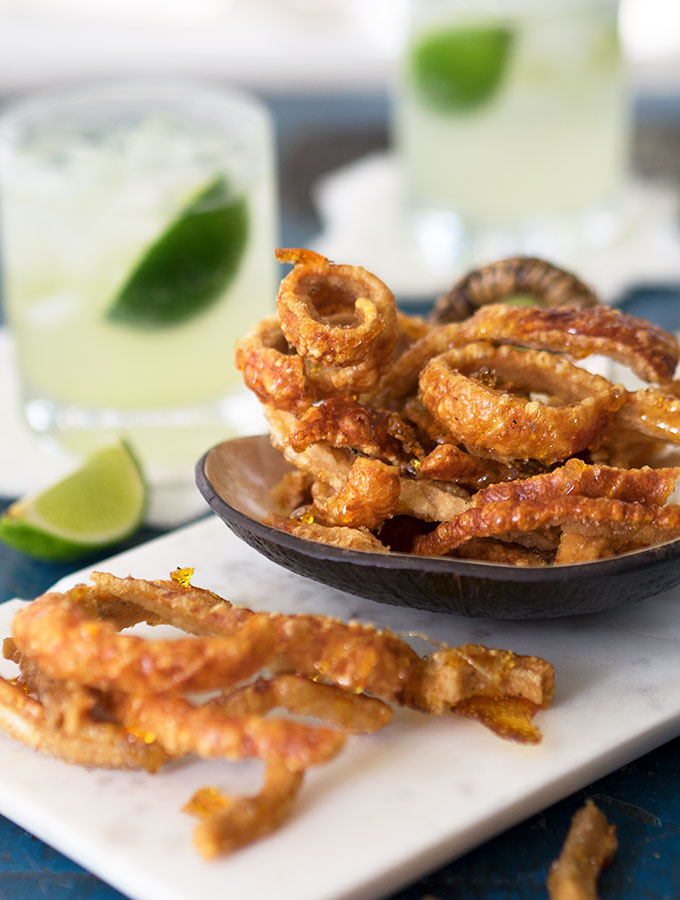 Pork Scratchings with Toffee & Pepperberry Salt