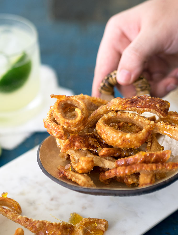 Pork Scratchings with Toffee & Pepperberry Salt