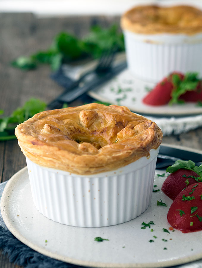 Easy Scallop and Prawn Curry Pies with Smoked Tomatoes