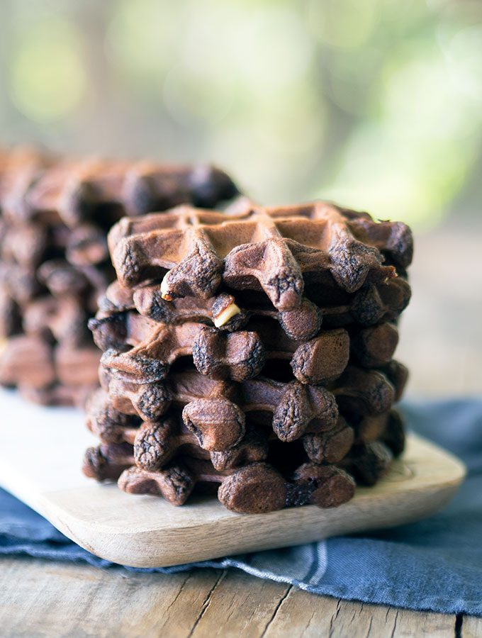 Triple Chocolate Belgian Waffles