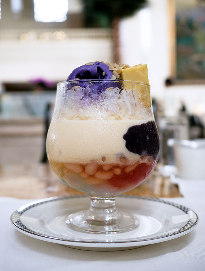 Halo Halo at The Peninsula Hotel Manila stay review. 5 star luxury located centrally in Makati.