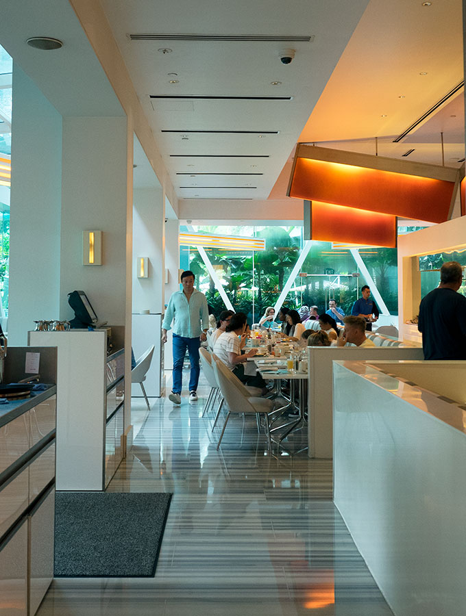 The Line at Shangri-La Hotel in Singapore offers an extensive breakfast buffet.  Do they do the best buffet breakfast in Singapore?