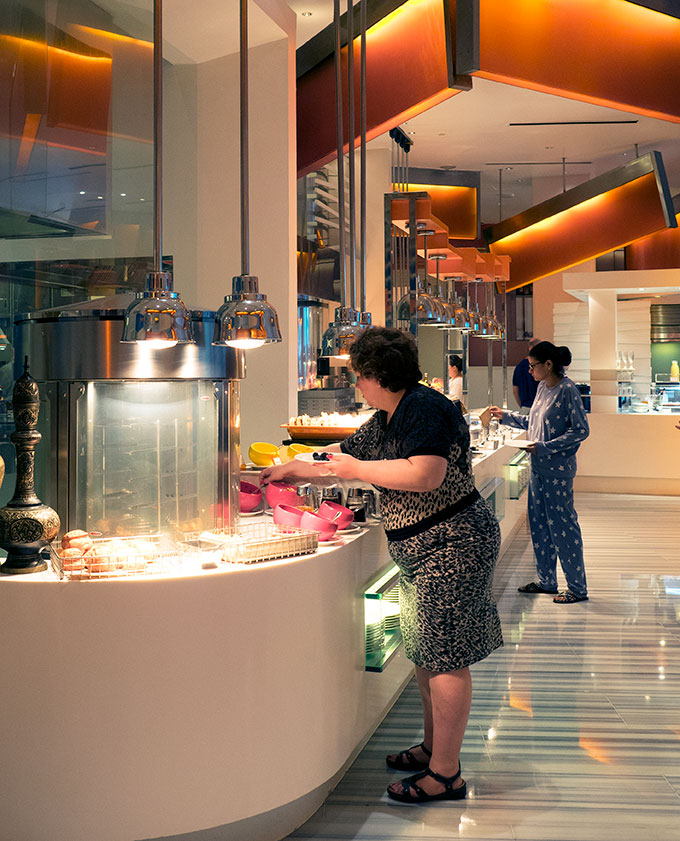 The Line at Shangri-La Hotel in Singapore offers an extensive breakfast buffet.  Do they do the best buffet breakfast in Singapore?