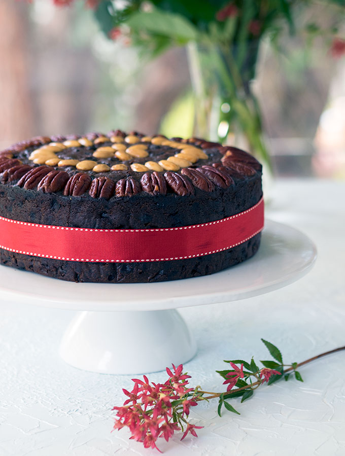 Port and Chocolate Christmas Cake, a decadent rich Christmas Cake the whole family will love.