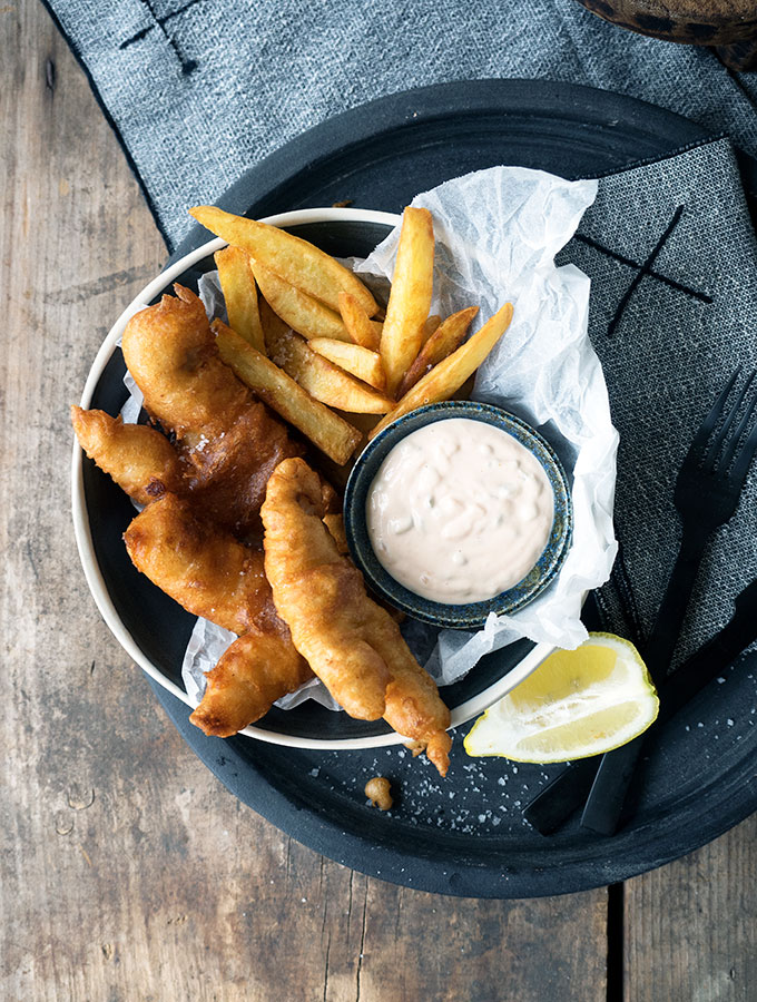 Ginger Beer Battered Fish and Chips