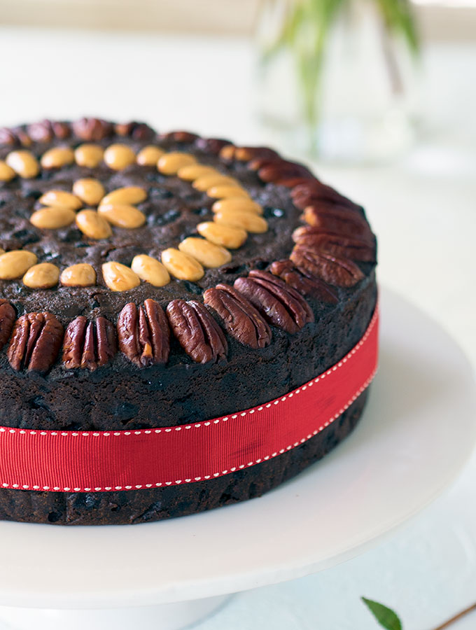 Port and Chocolate Christmas Cake, a decadent rich Christmas Cake the whole family will love.