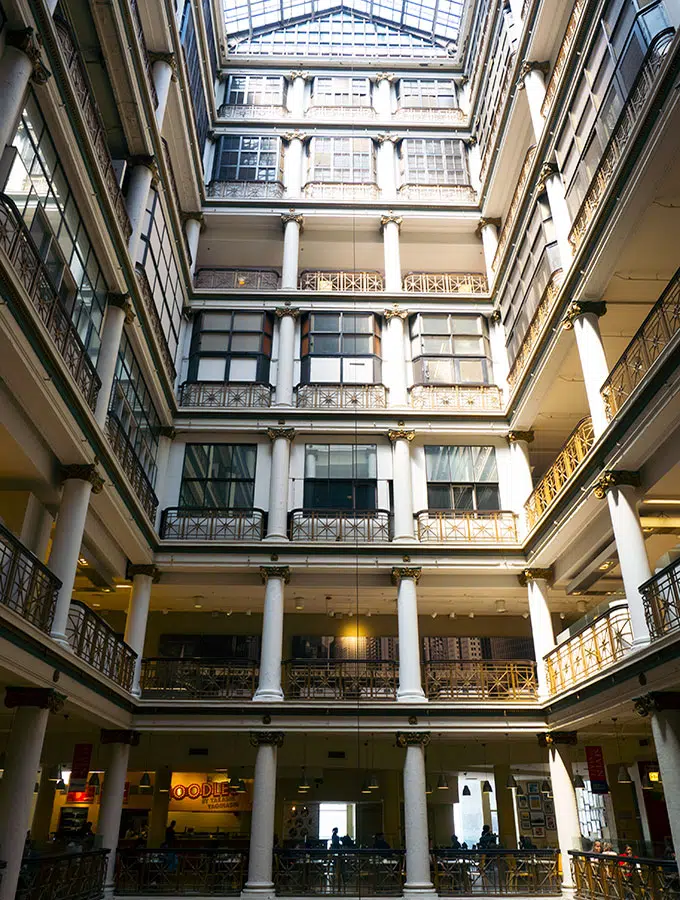 Internal images of the Marshall Field's Building Chicago