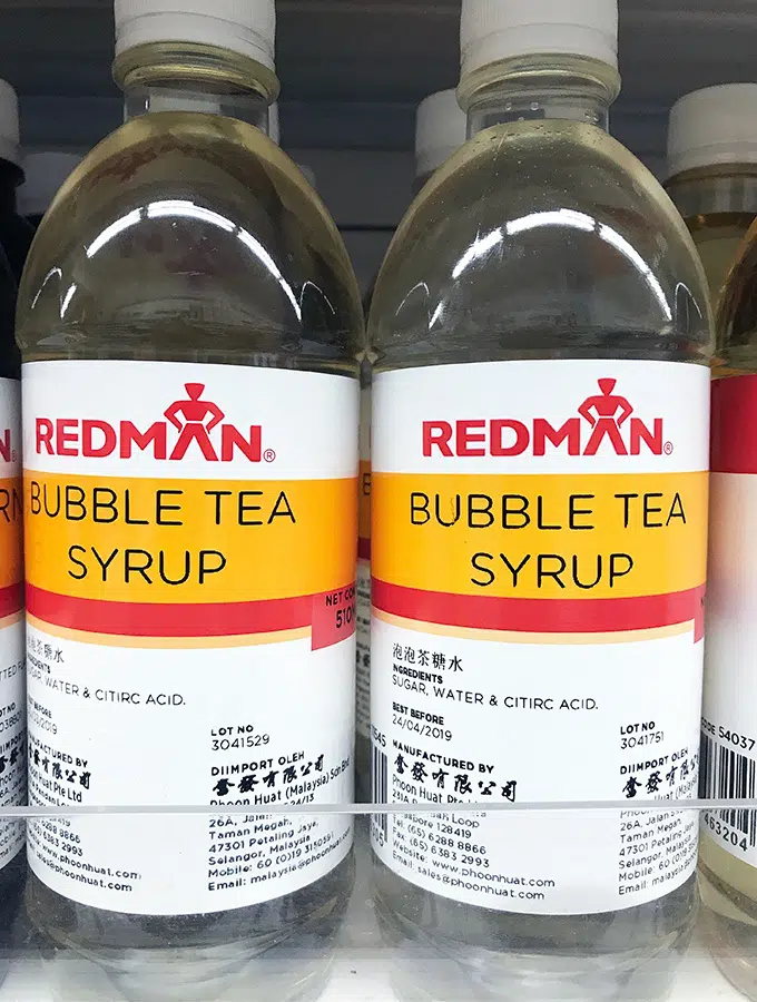 Who new there was such a thing as bubble tea syrup