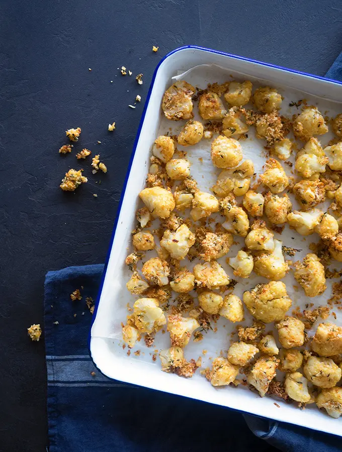Oven Baked Popcorn Cauliflower is super delicious and crunchy served straight from the oven to your guests
