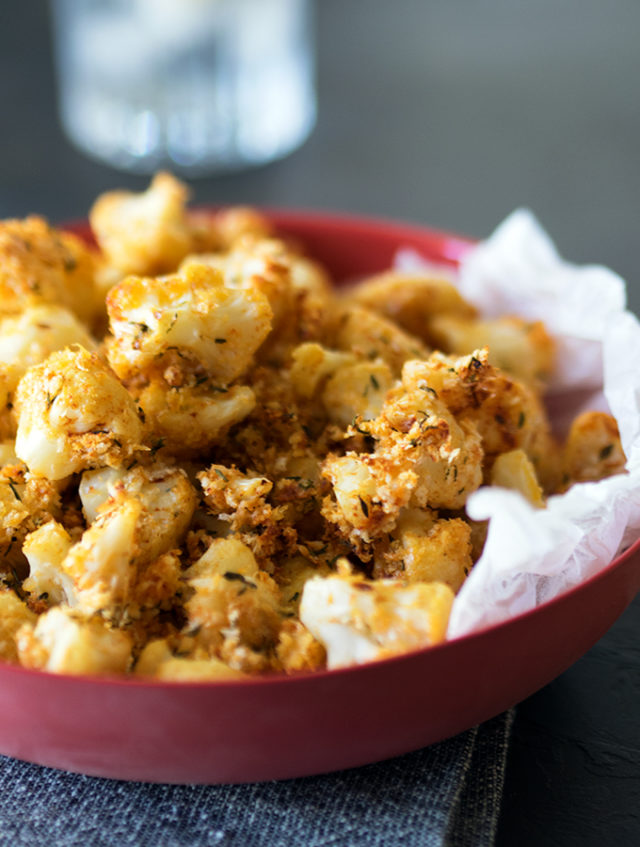 Oven Baked Popcorn Cauliflower Belly Rumbles