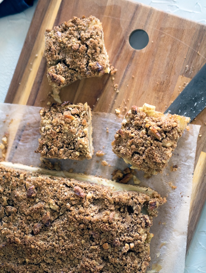 The perfect family slice, Apple Walnut Crumble Slice