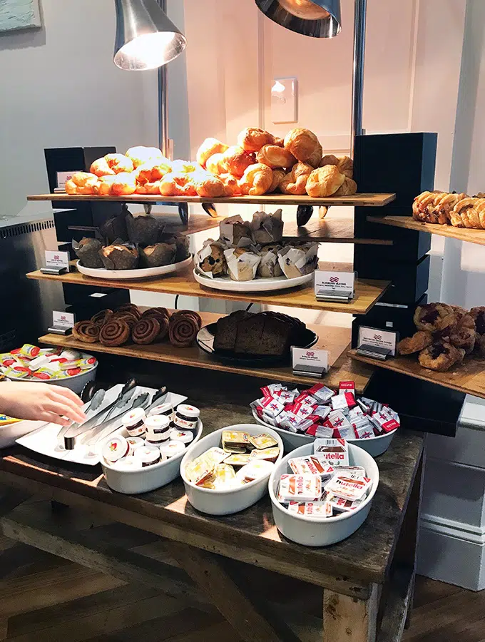 Crowne Plaza Terrigal Seasalt Restaurant Breakfast Buffet - they have a wide selection of pastries