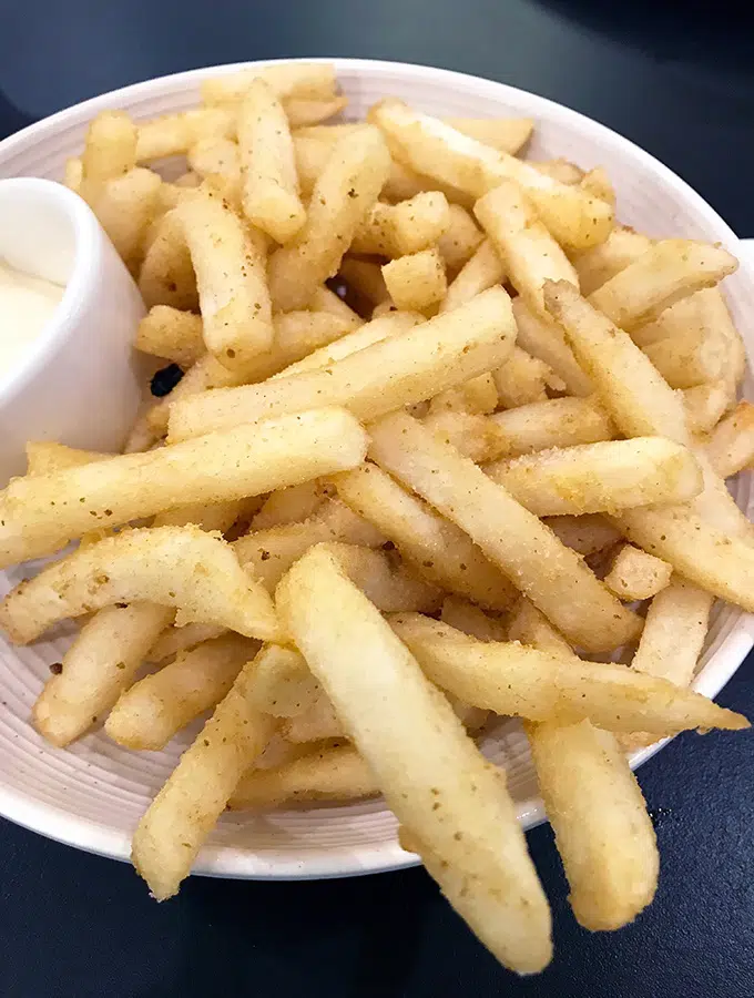 Fries or Chips? Whatever you call them it is snack time at the Lord Ashley Bar in Terrigal