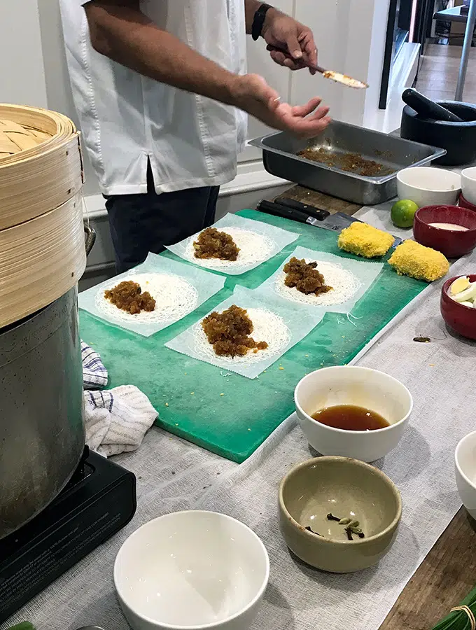 Sweet coconut filling for dessert string hoppers - Taste of Sri Lanka with Peter Kuruvita