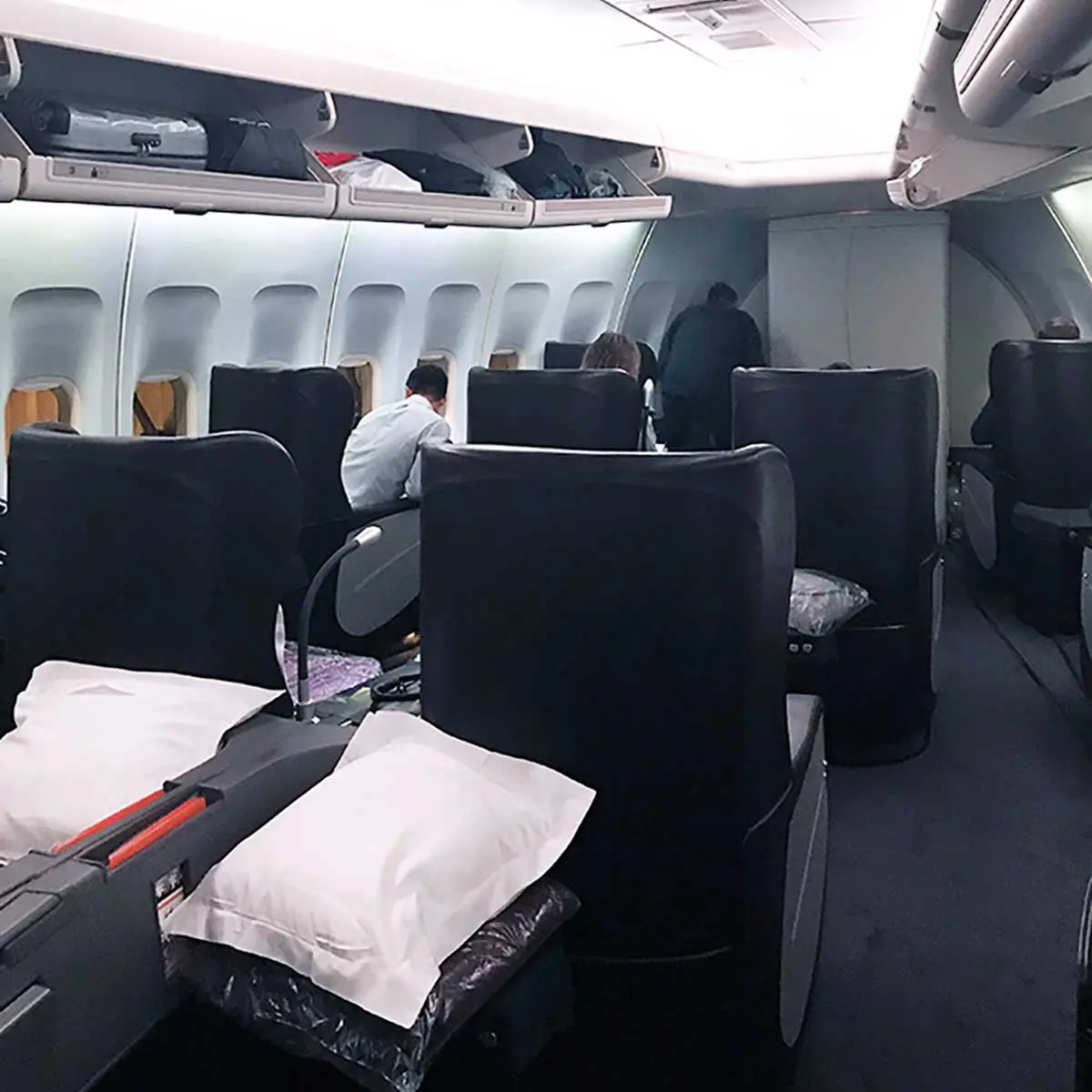 first class seats now being used as business class seats on qantas 747