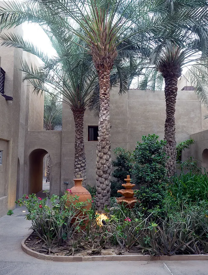 Lush garden in this desert oasis - Bab Al Shams Resort and Spa