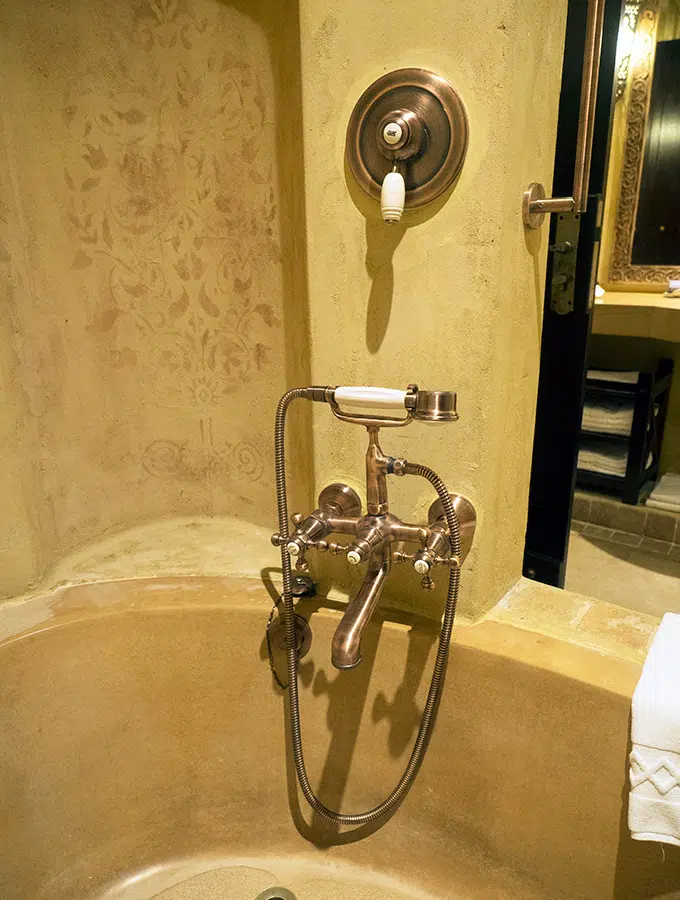 The perfect soaking bath at Bab Al Shams Resort and Spa