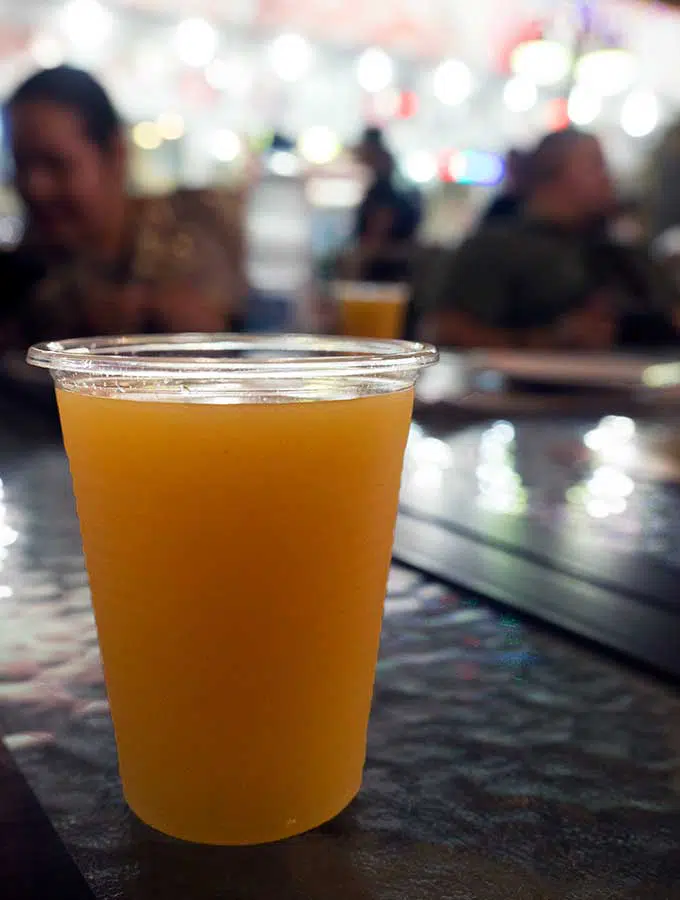 Apricot drink in Dubai during Ramadan