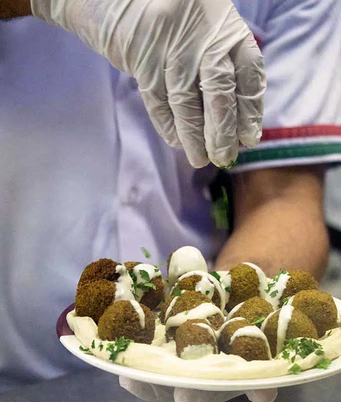 Dubai Food Tour Preparing Falafel