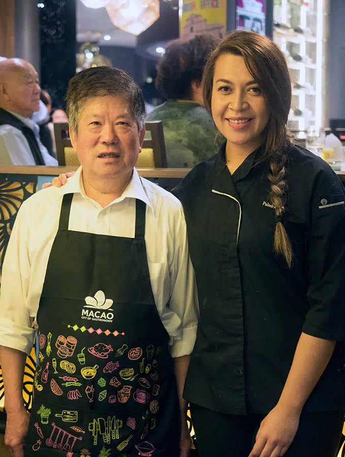 Chef Tong and Chef Palmira Pena