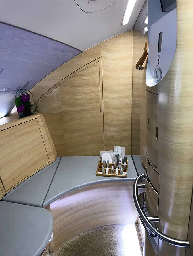 airbus a380 first class bathroom