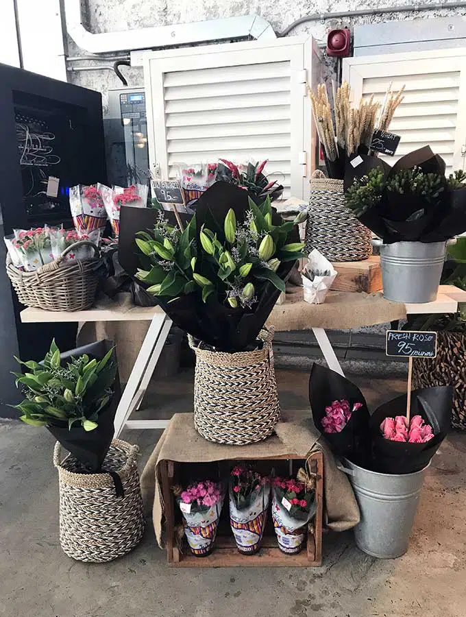 fresh flowers for sale at Tom & Serg in Dubai