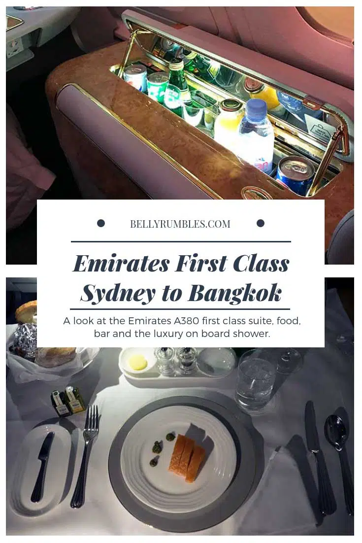 Emirates First Class Sydney to Bangkok Review