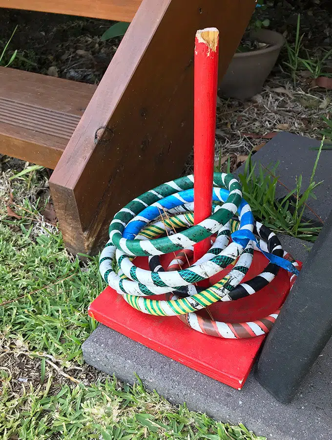 quoits in the backyard of the dog house port maquarie