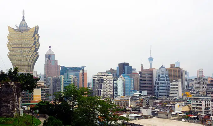 view of the skyline of Macao