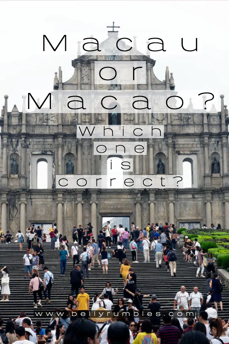 pinterest pin saying is it macao or macau, which one is correct?