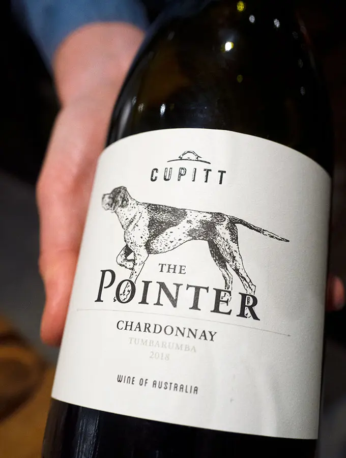 bottle of cupitt the pointer at bangalay dining