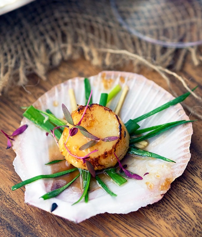 Seared Scallops With Sake Butter Sauce Belly Rumbles