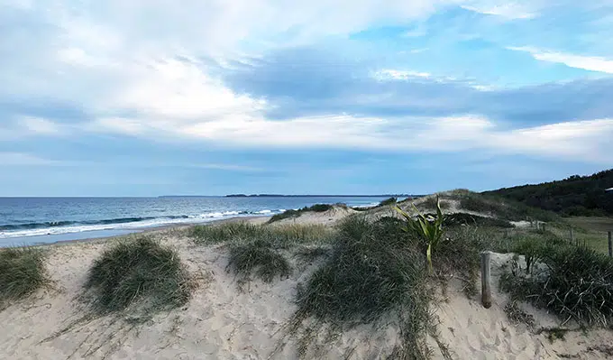 sand dunes at seven mile beach