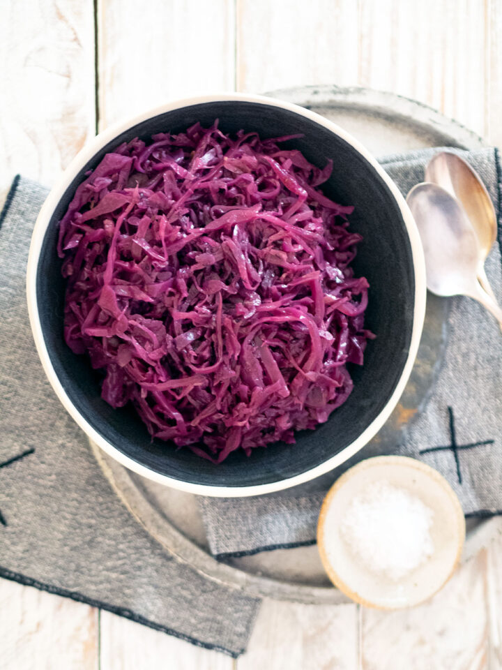 My Mum's Braised Red Cabbage with Bacon Belly Rumbles