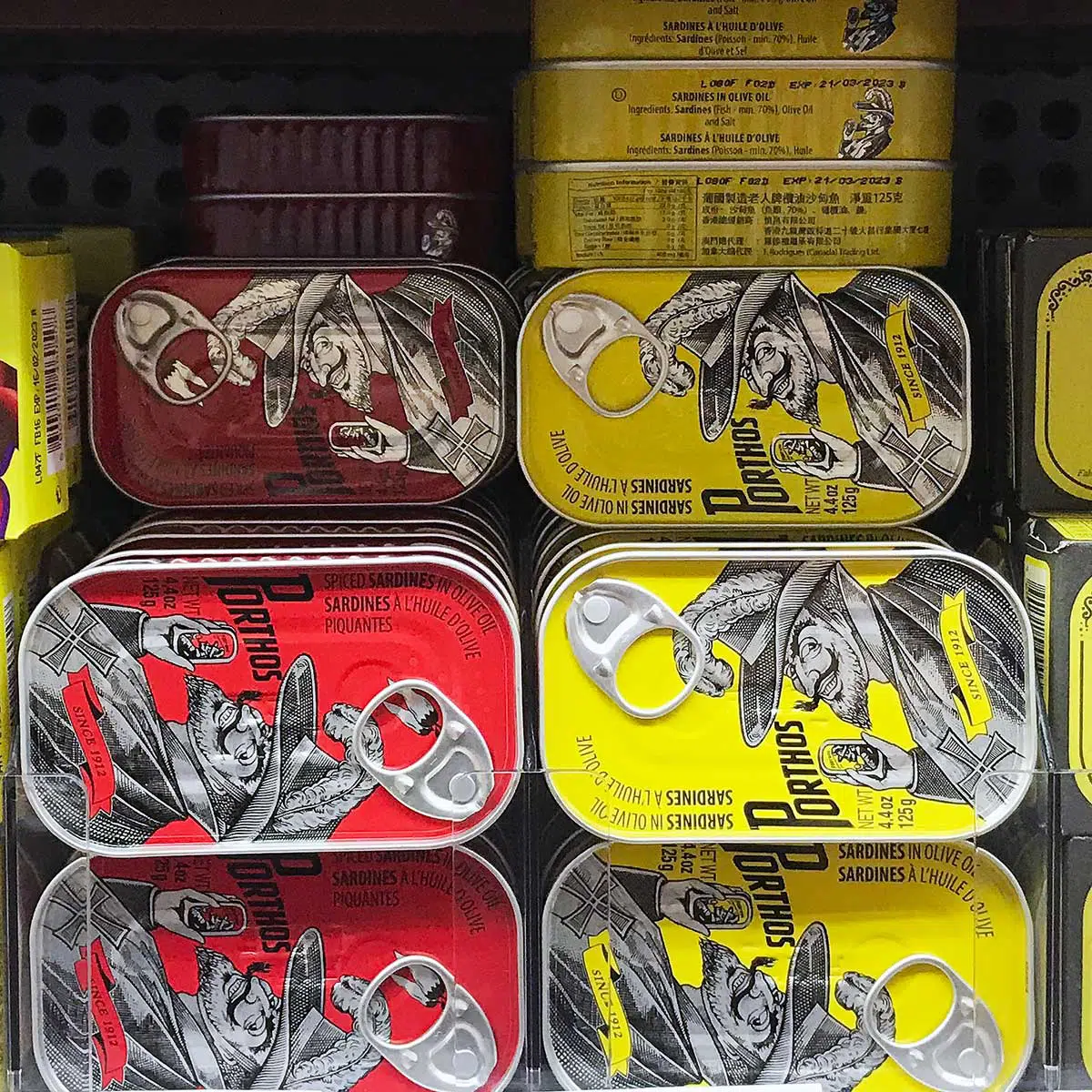tins of sardines